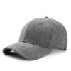 Mens Plain Wool Blend Baseball Cap Winter Warm Golf Hat Adjustable Snapback Hats