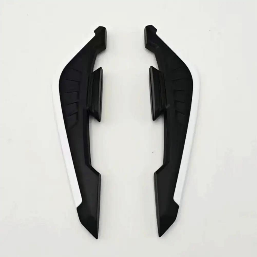 2 Stück Motorrad Feste Vordere Verkleidung Winglets mit Klebe-Dekoraufkleber Aerodynamisches Flügelset Vordere Seiten-Spoiler-Winglets
