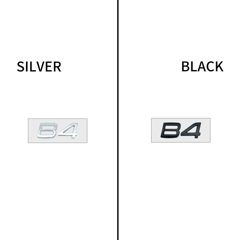 3D Car Styling Chrome Metal Black Silver Sticker Tail Emblem Rear Decal Letter Logo For Volvo T4 T5 T6 T8 B3 B4 B6 B8 V40 XC60