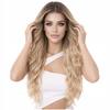 Luvu peruka damska blond loki lace front włosy falowane ombre jak naturalna