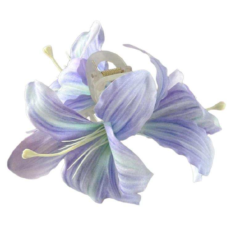Lätt Blommig Hårklämma Snyggt Håraccessoar Hårklo Designad För Kvinnor Som Älskar Mode Och Individualitet