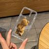 Popular bear looking at mobile phone Phone Case for Oppo A60 A98 A78 A38 A57 A76 A55 A74 A94 A54 A16 A93 A92 4G 5G Clear Cover