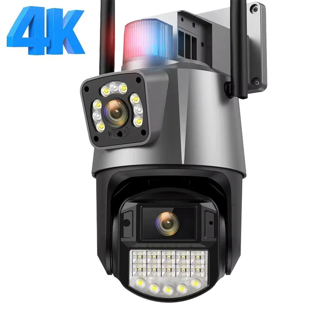 8MP 4K PTZ Outdoor Lens Dual Screen Wifi Surveillance Camera CCTV Video Security Protection Auto Tracking Camera