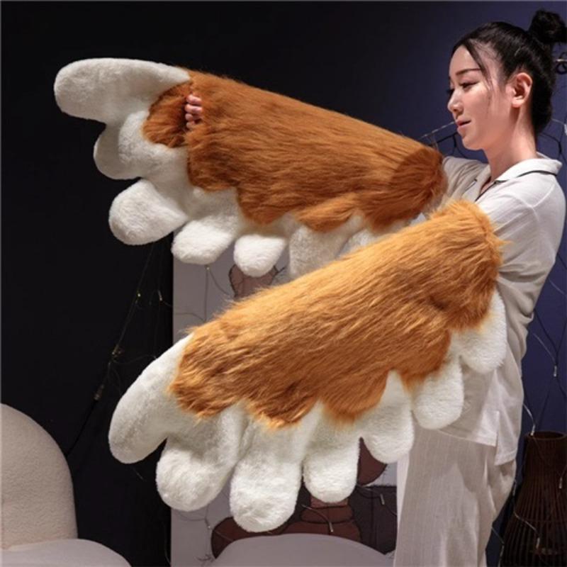 Two-dimensional Comic Show Cosplay Cute Cat Claws Beast Outfit Velvet Gloves Wing Decoration Student Spring and Autumn Girl