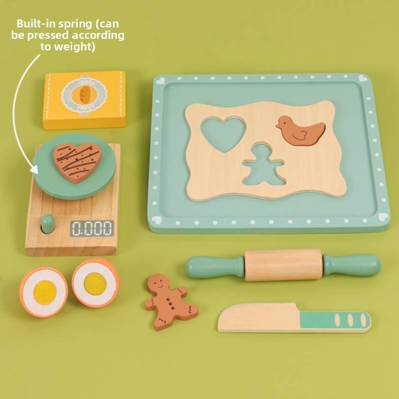 Baking Kids Simulated Set With Wooden Kitchen Accessories For Play Imaginative