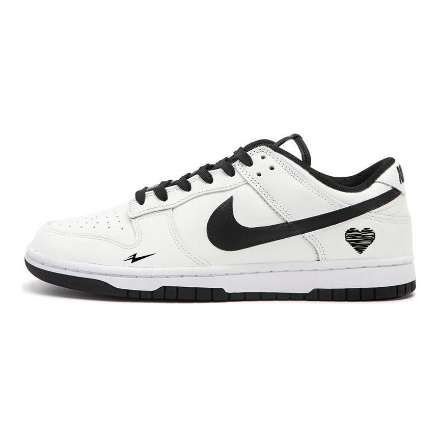 Nike Dunk Slip Resistant Abrasion Resistant Low Top Skateboard Shoes Unisex Black DD1391-100(Team189-)