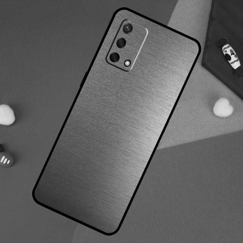 Steel Iron Metal Pattern Case For OPPO A74 A94 A54 A17 A57 A77 A18 A58 A78 A98 A15 A52 A72 A5 A9 A53S A16 A76 A96