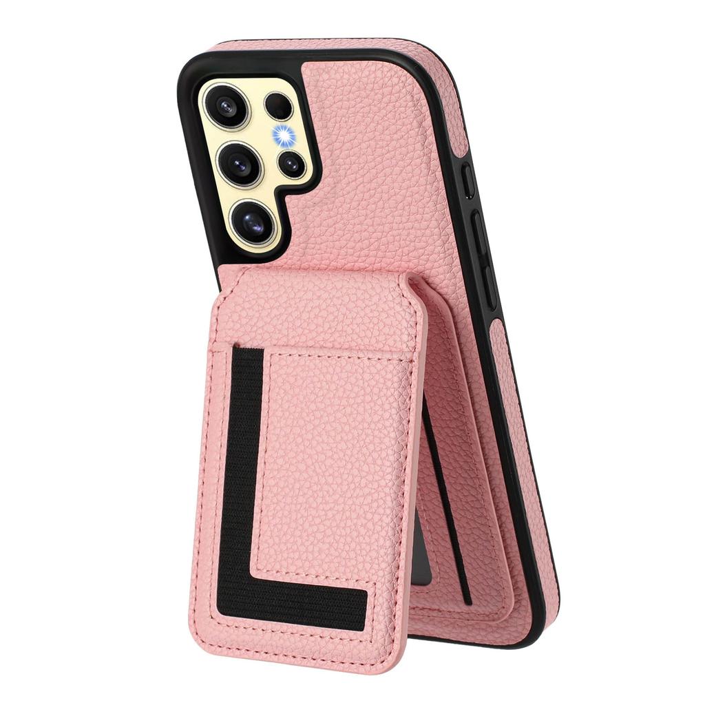 Magsafe 2-i-1 Avtagbart Plånboksfodral för iPhone 16 med Kortinnehavare Magnetiskt PU-läder Fodral med Lock Stativ Kreditkortsplatser för Samsung Galaxy S25 S24 S23