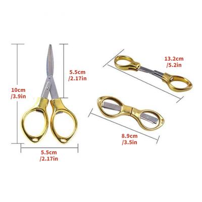 1 Stück Mini Klappschere aus Edelstahl Schlüsselanhänger Angelreisen Schere Cutter Camping