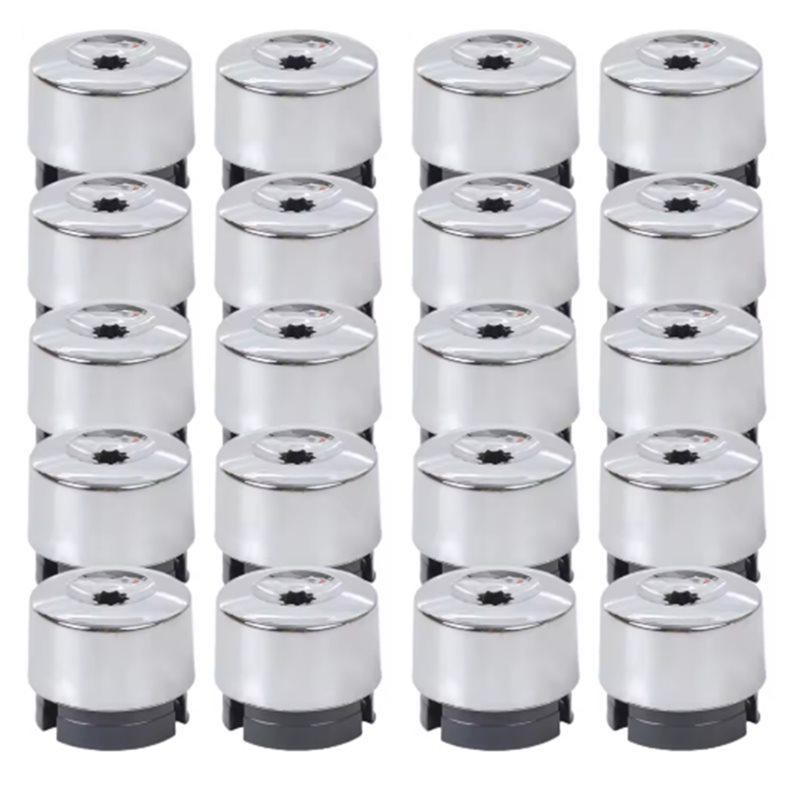 For VW Touareg 2004-2014 Car Wheel Nut Protection Cap 20Pcs Tire Screw Dust Cover Lug Bolt Anti-Rust Cap 7L6601173A