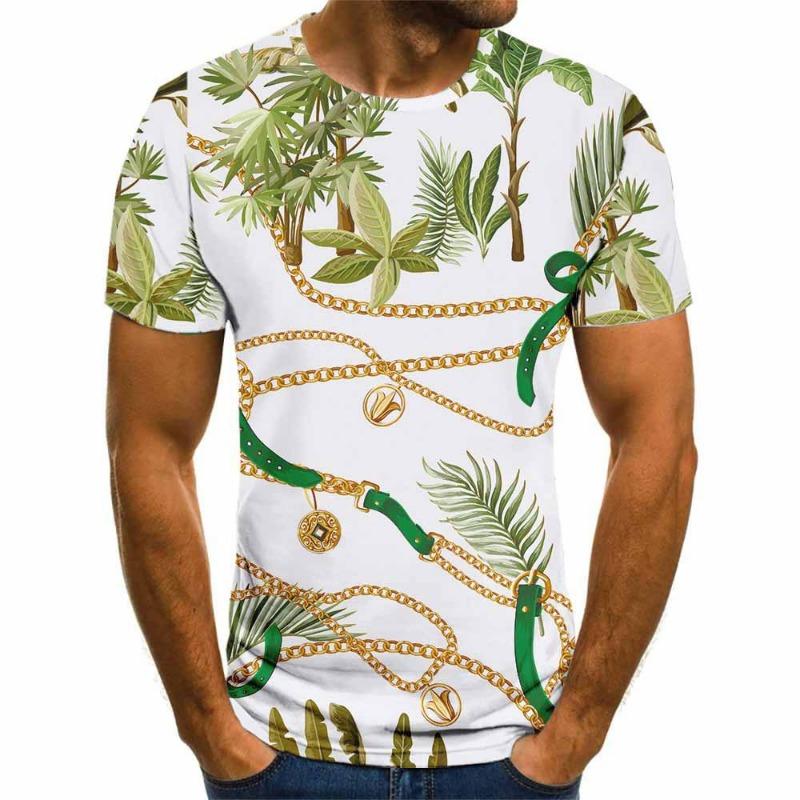 

Летняя мужская футболка с круглым вырезом и короткими рукавами, уличная мода, 3D цифровая печать, футболка, топ 6XL