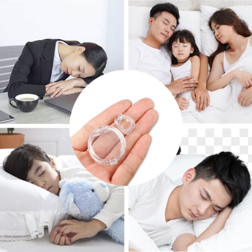 Anti-Snoring Clips, 6-Piece Set, Snoring Prevention, Reduces Snoring, Promotes Nasal Breathing, Snoring Improvement, Breathing, Sleep Aid, Silica Gel,