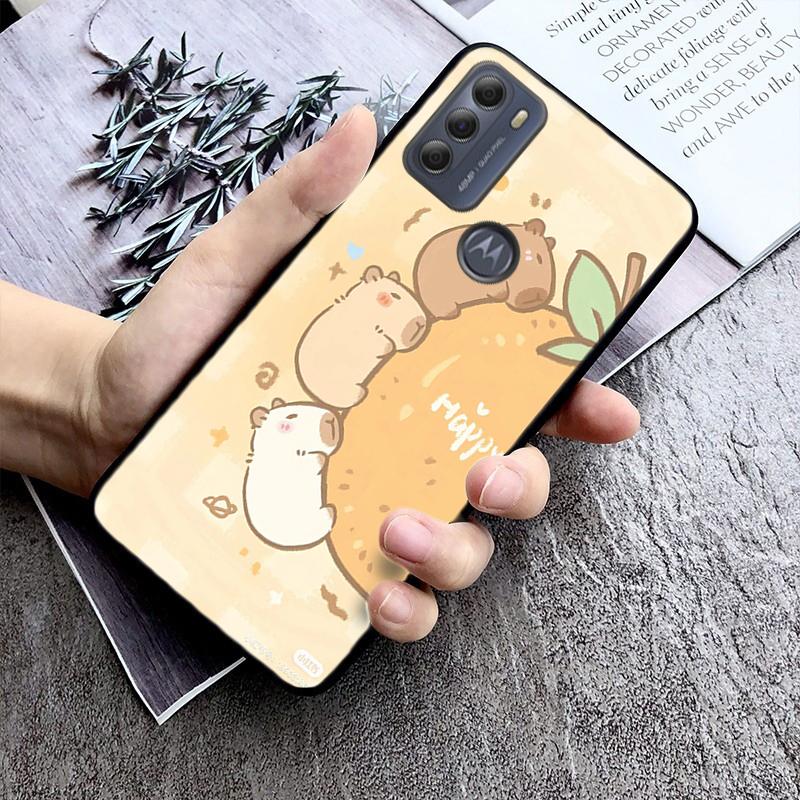 

Cartoon capybara Phone Case For Motorola Moto G85 G55 G05 G14 G75 G31 G50 G10 G20 G30 G60 G13 G32 G84 G54 G53 G72 G24 Power Moto G05