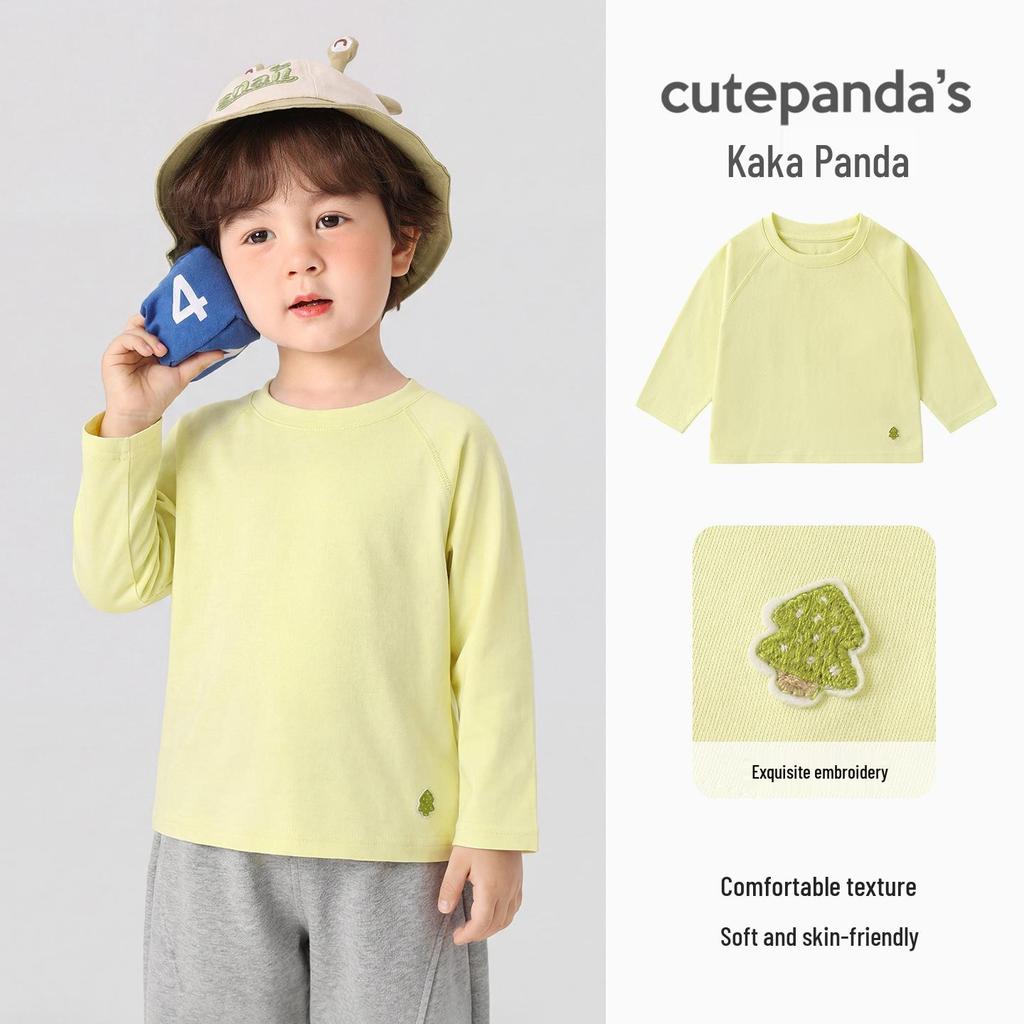 Kaka Panda Jungen & Mädchen Langarm Frühlingstop - Kindersportunterwäsche für Frühling/Herbst