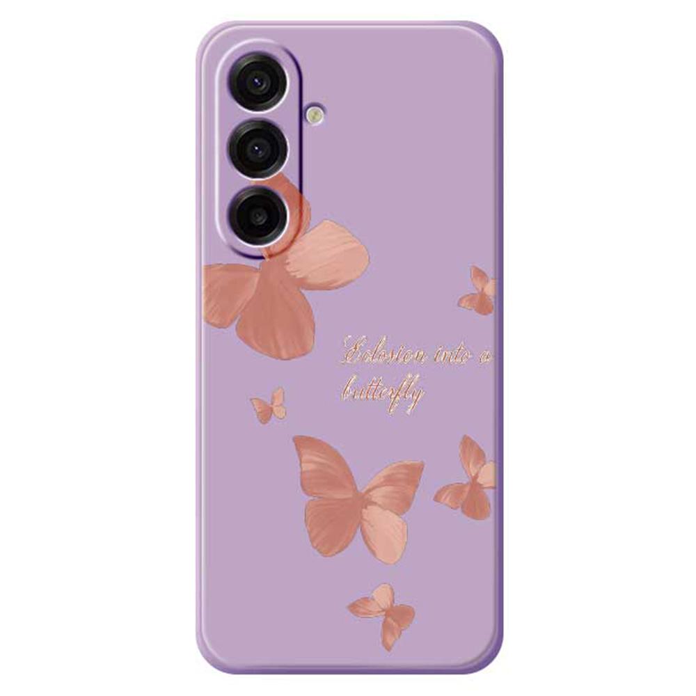 For Samsung Galaxy A17 5G Case Many Butterflies Pattern Printing Straight Edge TPU Phone Back Cover