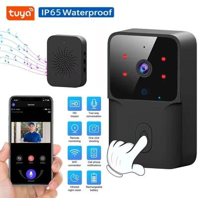 Vizuálne video Inteligentný zvonček Bezdrôtová HD kamera s nočným videním Zabezpečenie Smart Home WiFi Zvonček Obojsmerný interkom Zmena hlasu