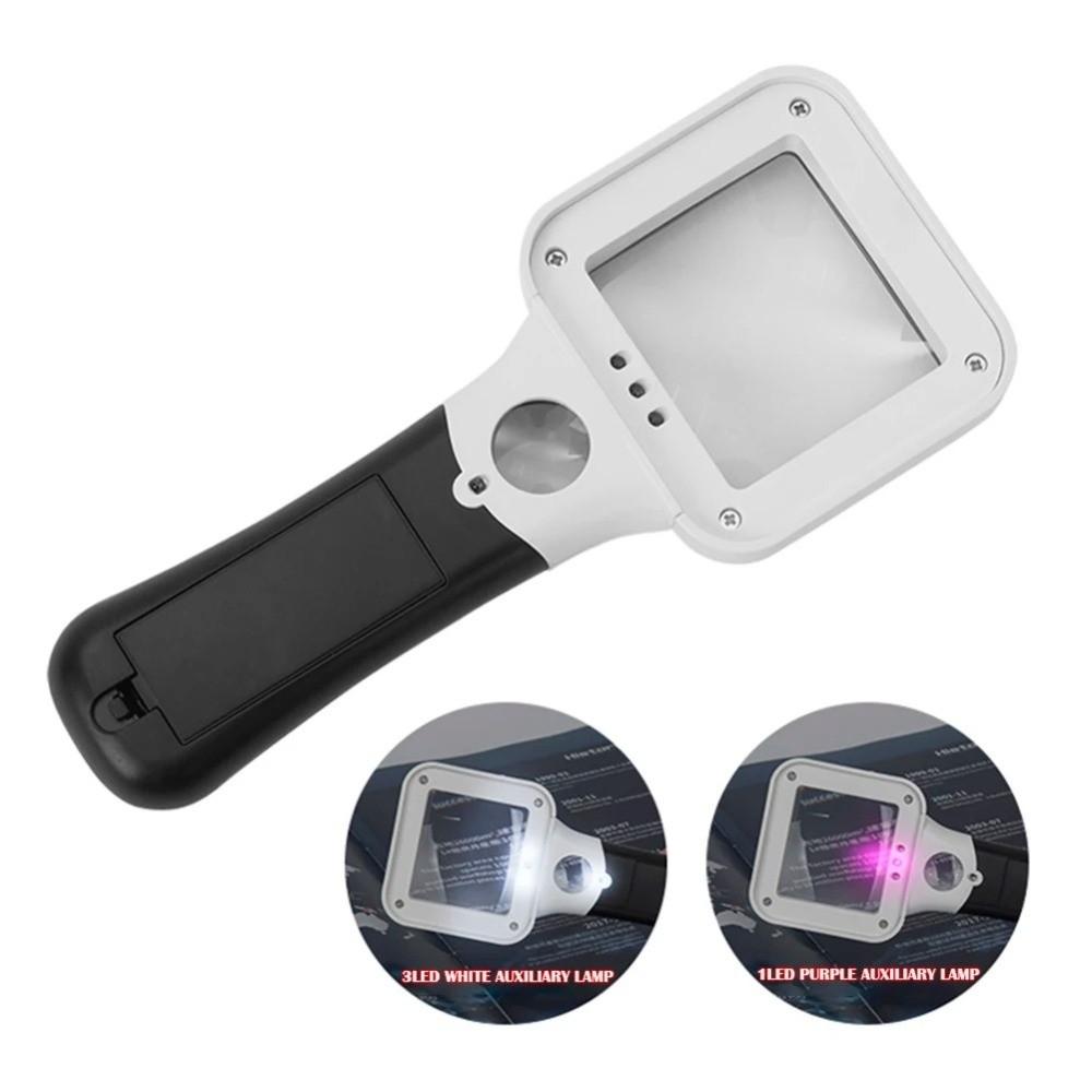 Repair Soldering Handheld Reading Magnifier UV Lamp Handheld Magnifier