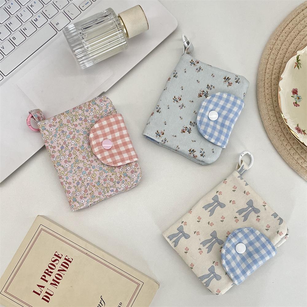 Beauty Cute Flower Sweet Credit Card Holder Wallet Multifunctional ID Business Card Bag Student Bank Storage Case Coin Wallet