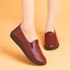 Mom Shoes Soft Sole Soft Surface Small Leather Shoes New Casual One-pedal Flat Shoes Comfortable Middle-aged and Elderly Mother Casual Shoes