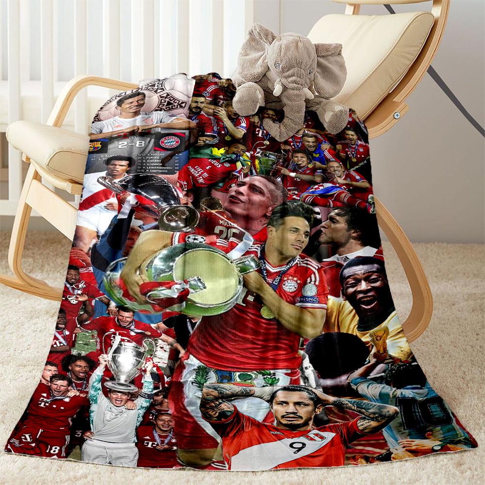 Bayern Munich Blanket Ultra-Soft Great for Chair Livingroom Bed Four Seasons Universal Digital Print Birthday Christmas Gift Blanket