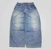 GLYDE Y2K Moda Jeans Dritti Larghi Street Hip Hop Vintage Oversize a Gamba Larga Jeans a Straccio Unisex