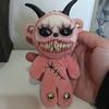 Gotycki Halloweenowy Brelok Ręcznie Robiony Punkowy Brelok z Dziwnym Horrorycznym Wzorem Lalki Akcesoria do Plecaka