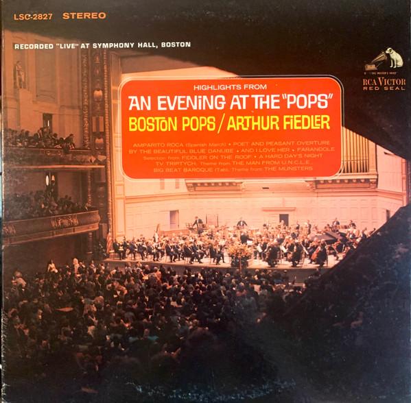 

LP Record BOSTON POPS ARTHUR FIEDLER Highlights From An Evening At The LSC2827 RCA VICTOR RED 1965 US Pop Used