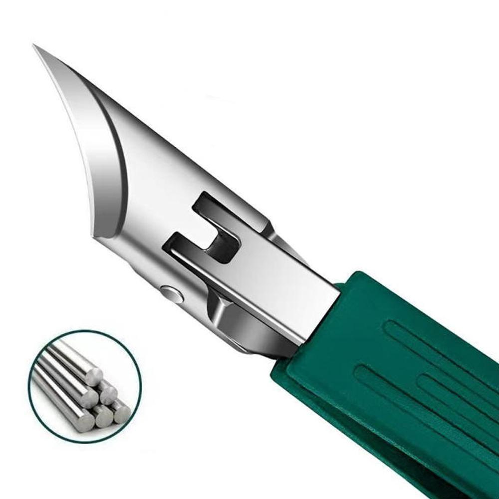 Large Opening Slant Tip Nail Clipper Stainless Steel Ingrown Nail Cutter Anti-Splash Nail Trimmer Toenail Trimmer Manicure Tools