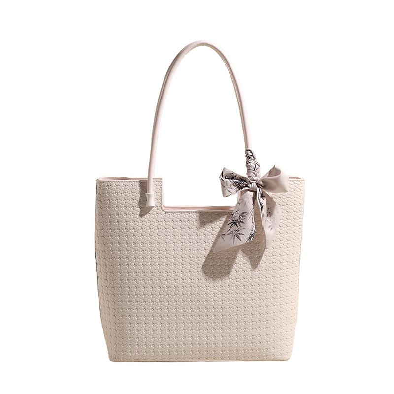 

Модная сумка для поездок на работу вместительная женская новинка 2024 года повседневная универсальная сумка через плечо сумка-тоут премиум-класса белый