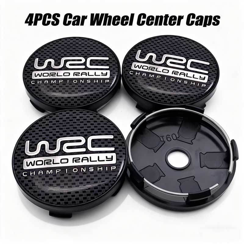 4pcs 56mm 60mm Universal WRC Emblem Car Wheel Center Cover Hub Cap Sticker For FORD 120a TOYOTA Volkswagen KIAa120