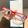 Retro Square Reading Glasses Fashionable Multi-colour Spring-loaded Legs Anti-Blue Light Glasses Men Women Presbyopia Glasses