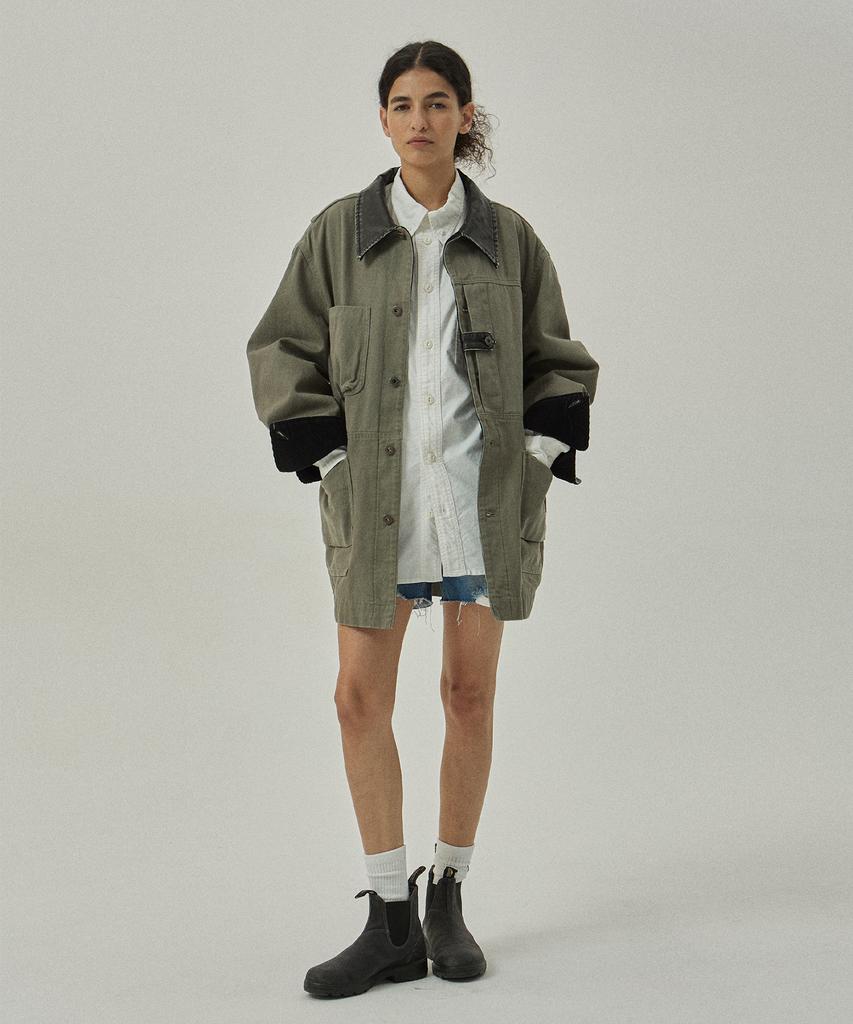 MAGOODGAN Labor 2112 Oversized Off-White Oxford Shirt