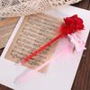 Best Wishes Rose Flower Ballpoint Pen Teacher's Day Gift Signature Pen Lovely Pen  Stationery