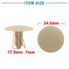 ACROPIX Universal 7mm Hole 24.5mm Head Car Plastic Trim Door Panel Retainer Clip Rivets Beige - Pack of 30