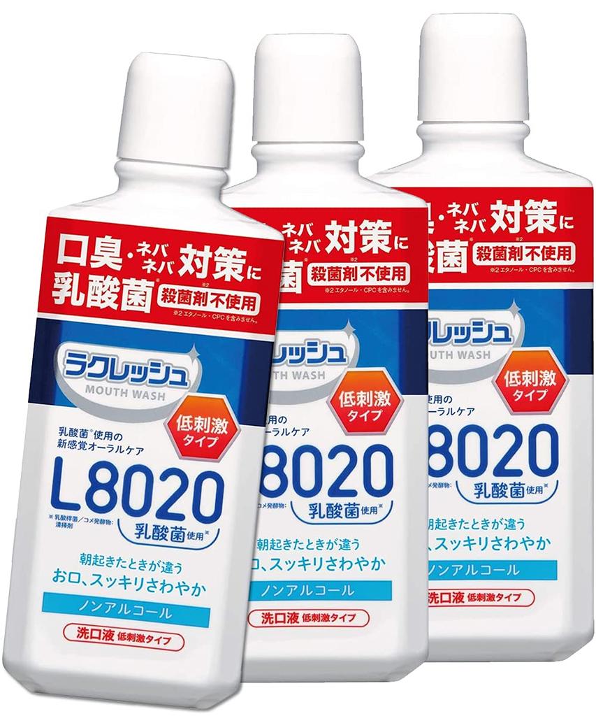 Set of 3 Jex L8020 Lactobacillus New Lacresh Mild Mouthwash (450mL)