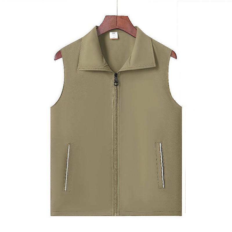 Outdoor Men's Pocket Vest Jacket Pographer Vest Worker Electrician Welder Car Repair Work Vest high-end custom logo