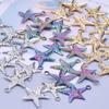 Star Necklace Y2K for Teen Girls Women Starfish Pendant Summer Jewelry Starfish Ocean Sea-Life Necklace Clavicle Chain