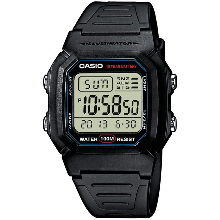 Uhr - CASIO - W800H1AVES - Quarz - Harz - Digital - 10 ATM