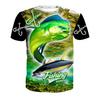 Funny Fishing T-Shirts Outdoor Hunting 3D Print Men's Women Casual Short Sleeve Oversized T Shirt Top Harajuku Tees Man Clothing