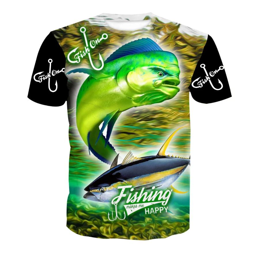 Funny Fishing T-Shirts Outdoor Hunting 3D Print Men's Women Casual Short Sleeve Oversized T Shirt Top Harajuku Tees Man Clothing