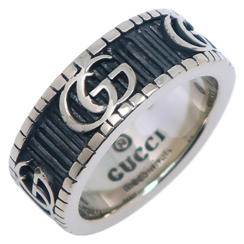 

GUCCI Double G Ring Silver925 #6.0(US Size) 6.2g Women Used