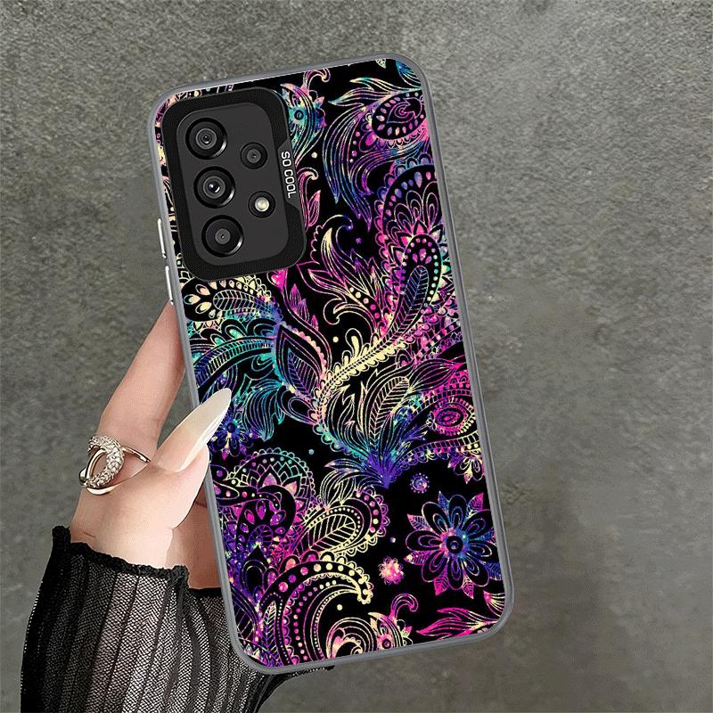 Mandala Sunflower Dreamy Style Shockproof Phone Case for Samsung A17 A16 A15 A14 A37 A57 A36 A56 A26 A35 A55 A25 A34 A54 A24 A13