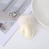 Winter Plush Glove Keychain: Leather, Stylish & Versatile Bag or Clothing Accessory