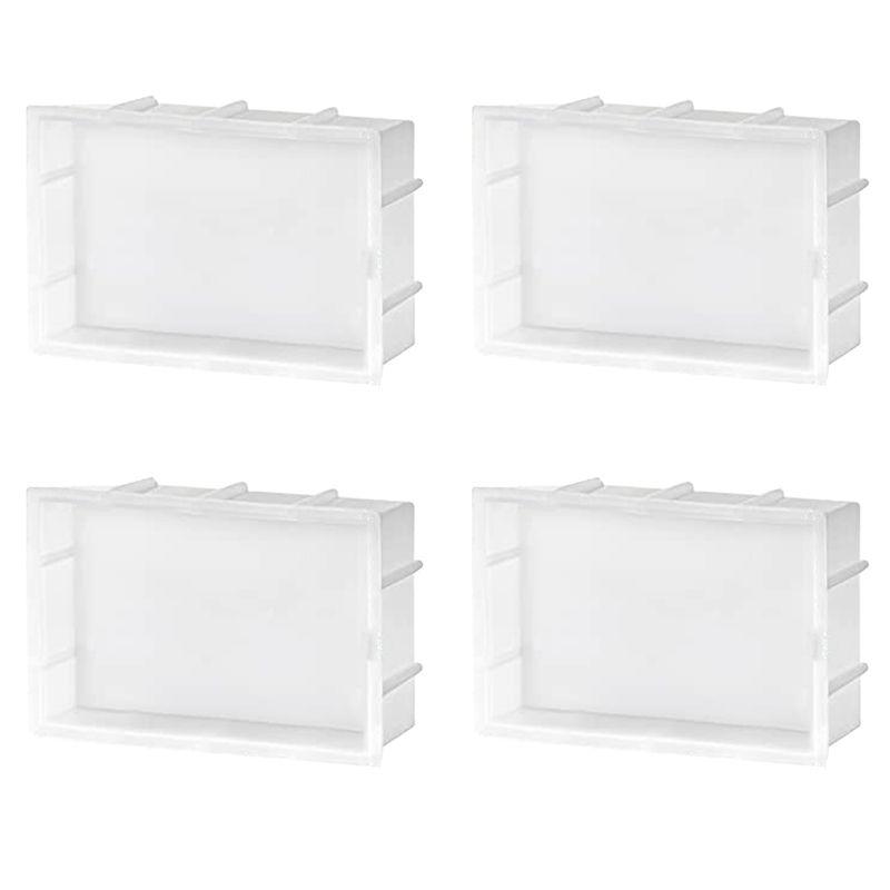 A84E-4X Large Resin Molds, Rectangle Silicone Molds For Resin Casting, Epoxy Resin Molds For Flower Preservation белый
