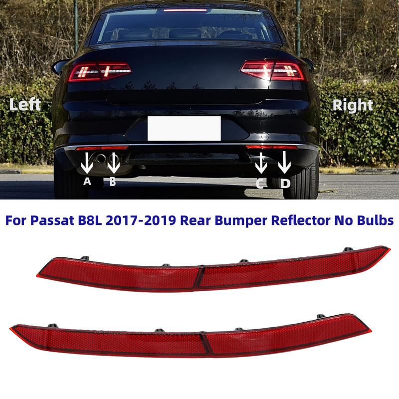 Rear Bumper Reflector Reflective Strip Tail Lamp No Bulbs for Passat B8 2017 2018 3G0945103B 3G0945105B 3G0945104B