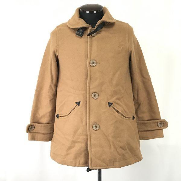 

Beams Heart Marine Wool Coat Outer Men XS Brown