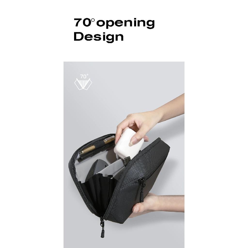 BANGE Travel Electronics Organizer Portable Cord Case Tech Storage Bag Extra Large 3 Layers Universal Carry Cable Bag for Phone