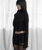 ETRE AU SOMMET Snap Front Crop Top (Black)