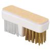 5pcs Copper Wire Bristles Nail Drill Bit Cleaner Portable Nail Grinding Head Cleaner  For Home Use