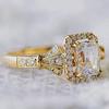 Fashionable Classic Sparkling Cubic Zirconia Square Ring, Suitable As A Valentine's Day Party Jewelry Gift for Girlfriends